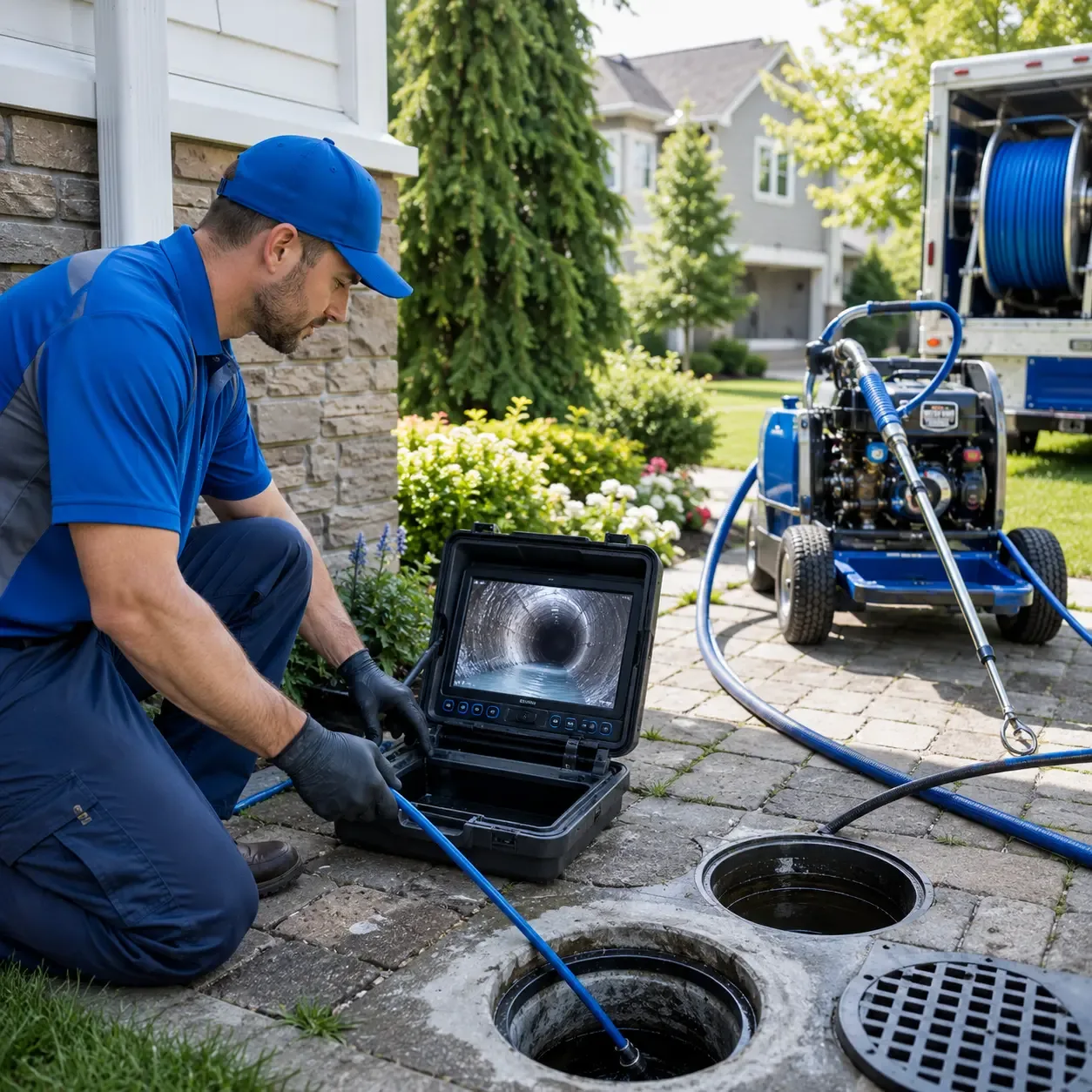 Outdoor drain cleaning professionals serving College Corner, OH
